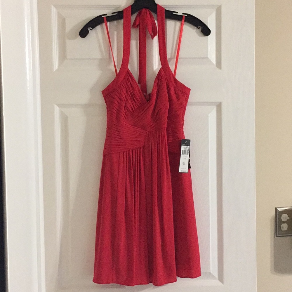 BCBGMaxazria Party Dress Poppy color